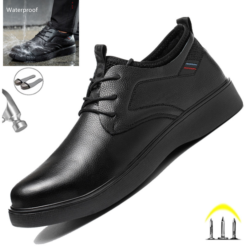 Crossfit Male - Zapatos formales de cuero genuino para